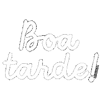 Good Afternoon Lettering Sticker