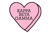 Heart Kbg Sticker by Kappa Beta Gamma International Sorority