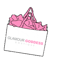 GlamourGoddessBoutique shopping bag glamour goddess botuique Sticker