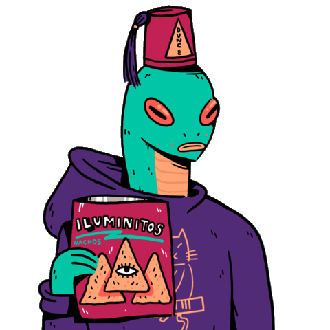 illuminati doritos Sticker