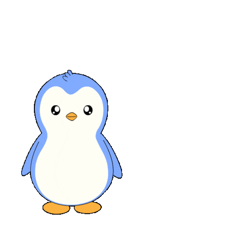 Follow Me Penguin Sticker by Pudgy Penguins