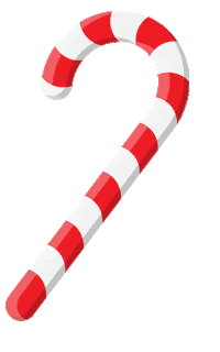 Candy Cane Christmas Sticker by Manukian
