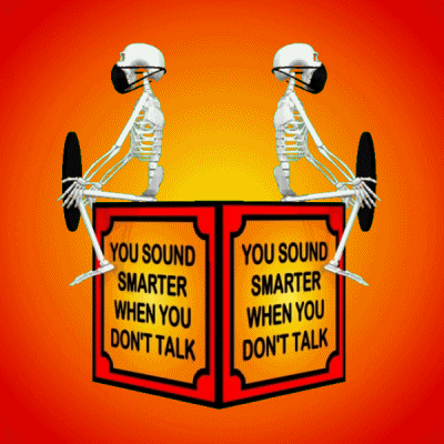 Keep Quiet Skeleton GIF