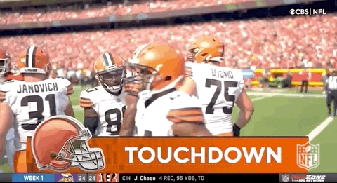 Cleveland Browns Hug GIF by NFL