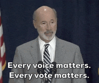 Tom Wolf Every Voice Matters GIF by GIPHY News