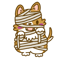 Welsh Corgi Halloween Sticker by Lazy Corgi