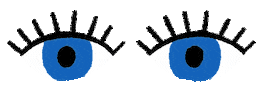 Happy Blue Eyes Sticker