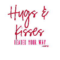 Kisses Hugs Sticker by LaMoraPace