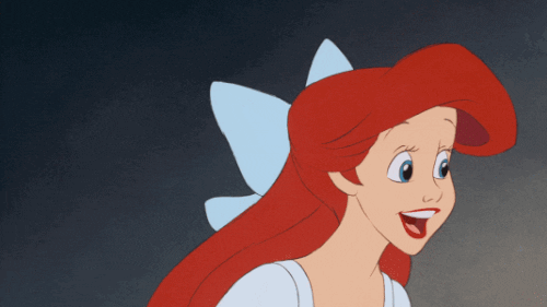 excited the little mermaid GIF