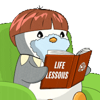 Education Read Sticker by Pudgy Penguins