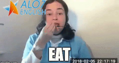 total physical response eat GIF by ALO7.com
