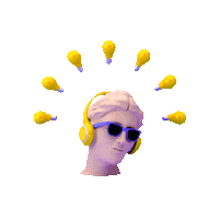 Sunglasses Listen Sticker by Innovationshauptplatz Linz