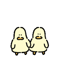 420gram00 clap character duck banana Sticker
