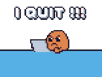 Frustrated Pixel Art Sticker by Potatozzz by 9GAG