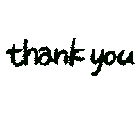 文字 Thank You Sticker