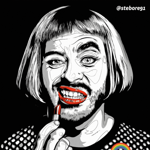 stebore91 giphyupload gay makeup pride GIF