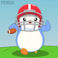 National Football League Running GIF by Pudgy Penguins