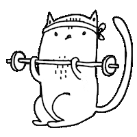 Do It Cat Sticker by MAJASBOK
