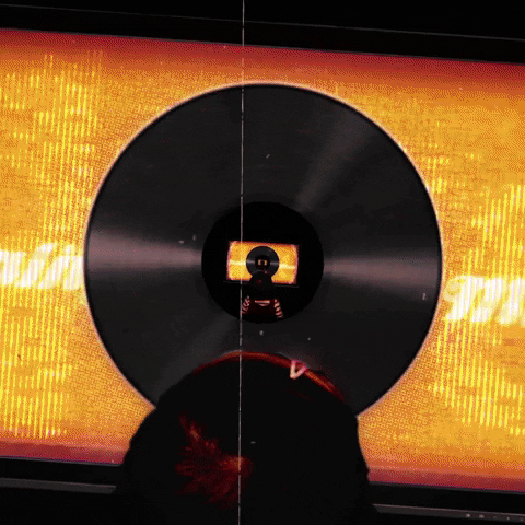 pixelsandwavelengths giphyupload girl television vinyl GIF