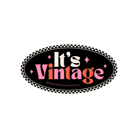 RemakeOurWorld vintage remake sustainable fashion slow fashion Sticker