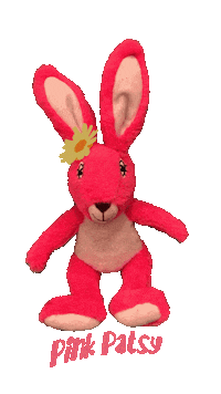 magmaybooks pink bunny pink rabbit pink patsy magmay books Sticker
