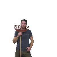 mekertuinen hovenier meker tuinen tuinman hark Sticker