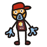 worldcentralkitchen disaster relief masky jose andres wck Sticker