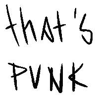 molarink text black punk goth Sticker