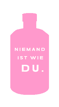 Gin Niemand Ist Wie Du Sticker by NiemandDryGin