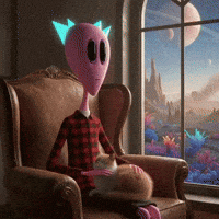 Sad Cat GIF by Lonely Aliens