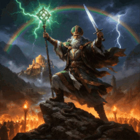 St Patricks Day Green Lightning GIF