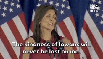 "The kindness of Iowans will never be lost on me."