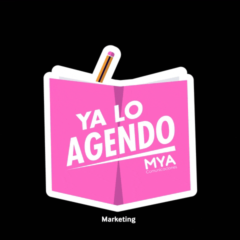MYAcomunicaciones giphygifmaker agenda agendar anotar GIF
