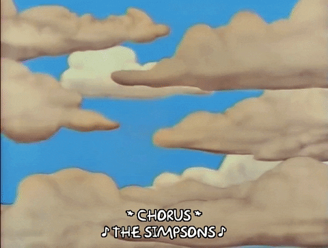 the simpsons title GIF