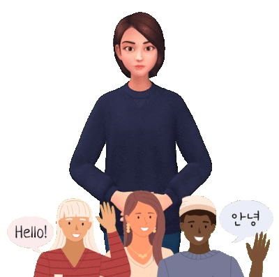 Sign Language Hello Sticker by eq4all
