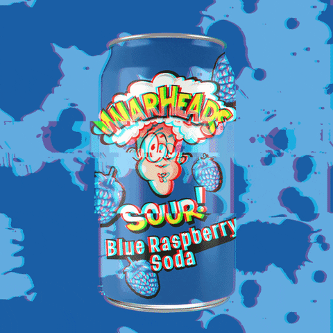 Drink_Warheads giphyupload soda sour blue raspberry GIF