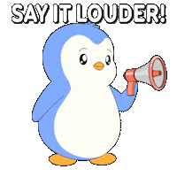 Preach Turn Up Sticker by Pudgy Penguins