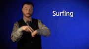 sign language surfing GIF by Sign with Robert