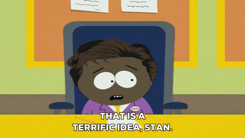 happy token black GIF by South Park 