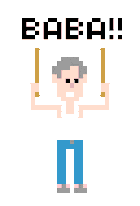 Bye Bye Baba Sticker by CryptoWiener