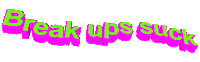 text breakup Sticker