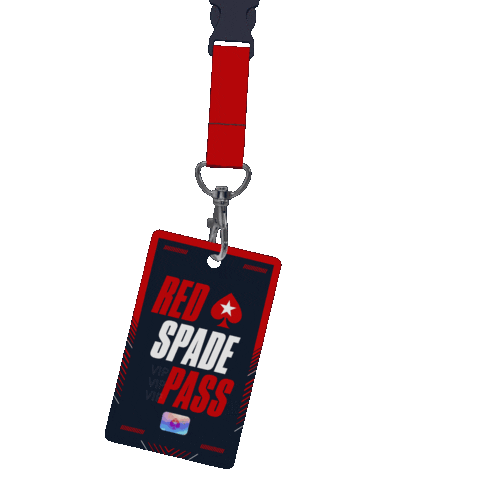 PokerStarsCasino giphyupload pokerstars redspadepass red spade pass Sticker