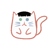 bubblebob_draws cat buildjakapan bubblebob beyourluve Sticker