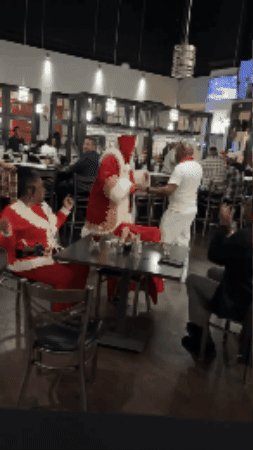 b2damac giphygifmaker dance santa claus cookout GIF