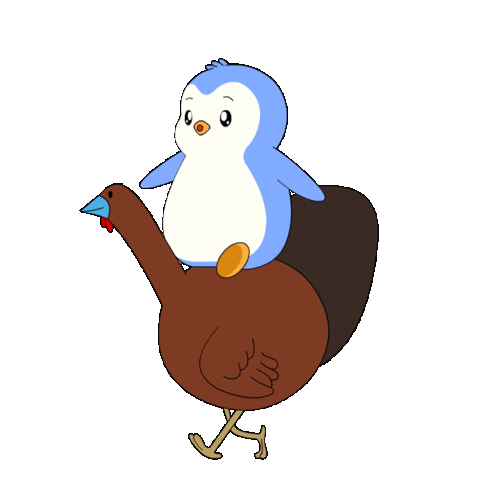 Thanksgiving Day Penguin Sticker by Pudgy Penguins