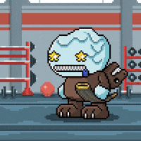 Dinosaur Transform GIF by AGoodDoctorBTC