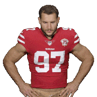 National Football League Shrug Sticker by San Francisco 49ers