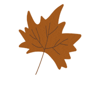 britticreative fall autumn leave flat Sticker