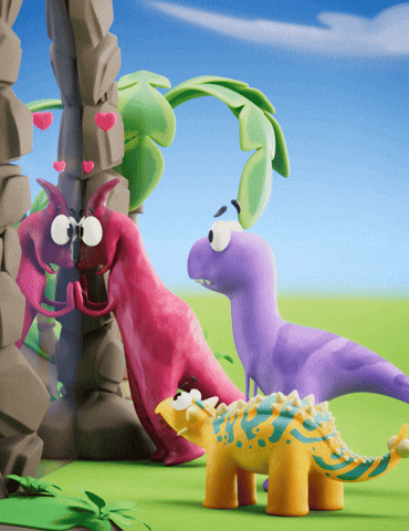 In Love Wow GIF by Claynosaurz