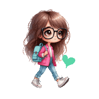 aduanstudio girl kawaii vintage sketch Sticker